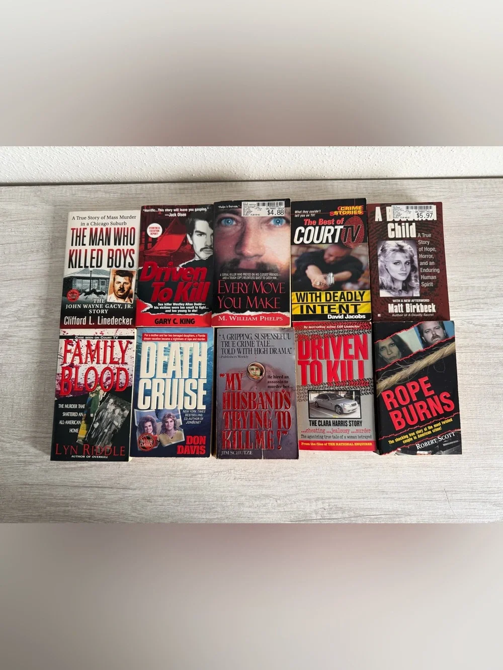 True Crime Paperbacks Lot Of 10 Murder Killer Homicide Detective